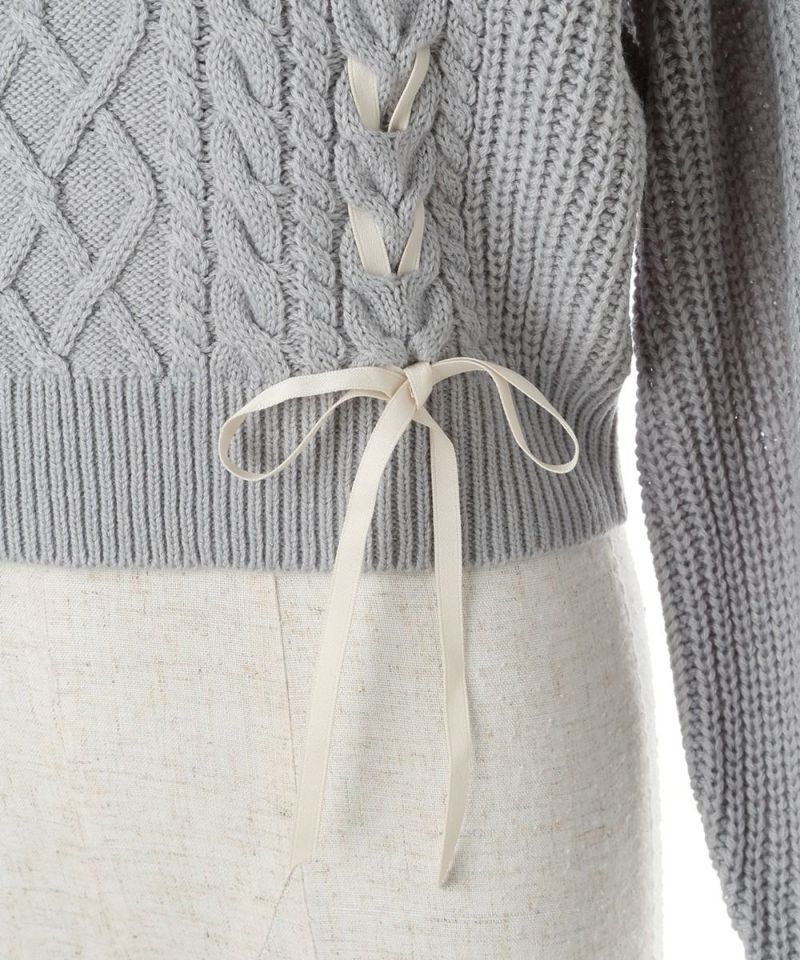 リボンアップ (blue gray)