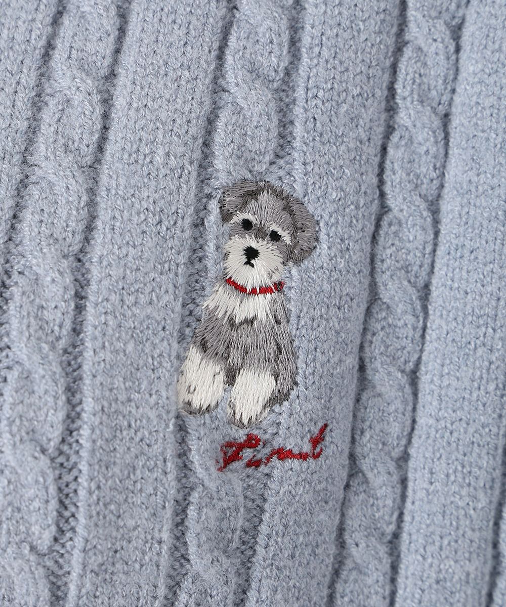 刺繍 (blue gray)