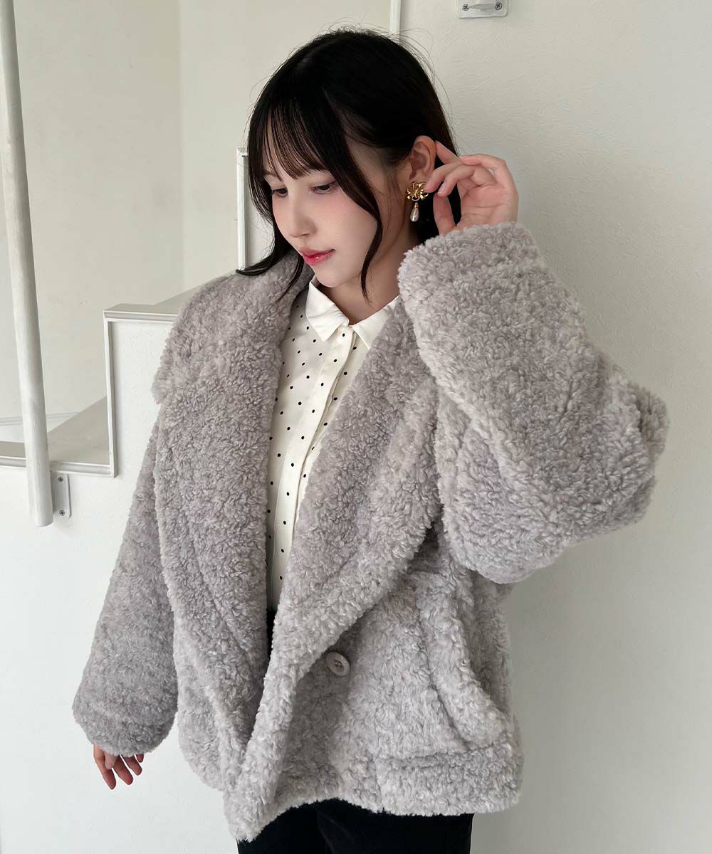 MYSELF ABAHOUSE コート 冬 MYSELF ABAHOUSE ボアコート MYSELF