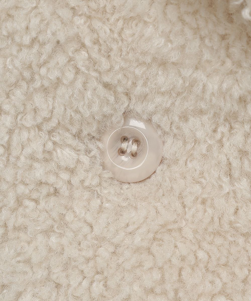 フロント釦 (off white)