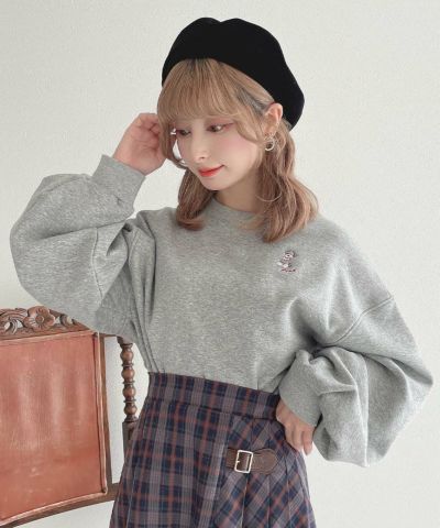 Schnauzer Embroidered Sweatshirt / F i.n.t [55AI03j004]