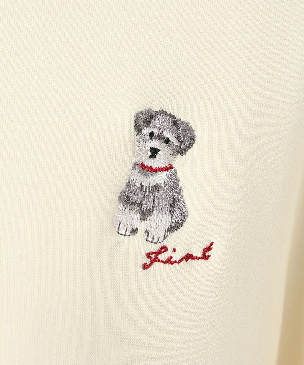 刺繍アップ (ivory）