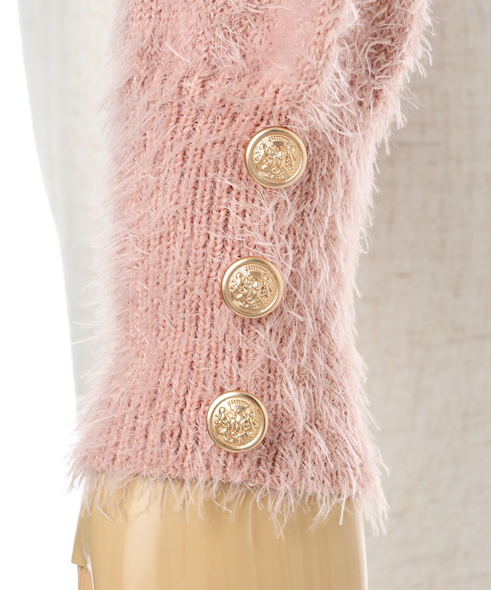 袖釦アップ (pink)