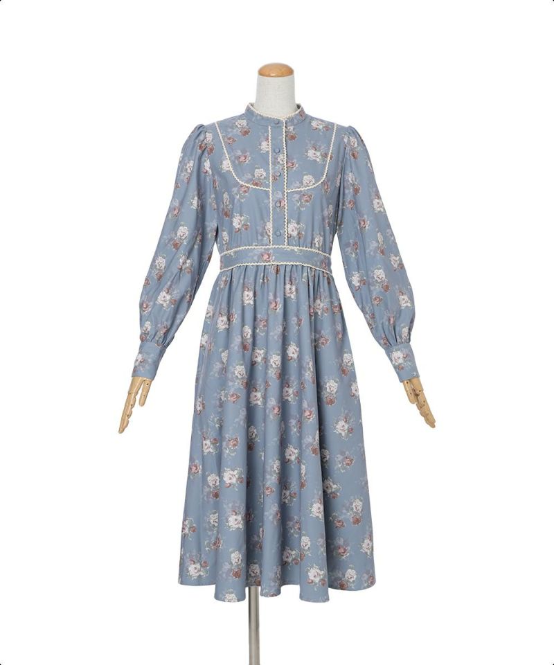 レース使いレトロ花柄ワンピース/F i.n.t [56AE02j015] | F i.n.t公式