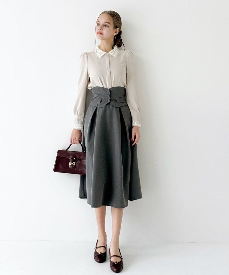 ジレコルセット2WAYフレアースカート/an another angelus [56BG03p011