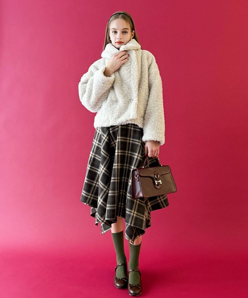 【LOUIS VUITTON】カシミヤチェックスカート LOUIS VUITTON】カシミヤチェックスカート カシミヤ 100% チェック