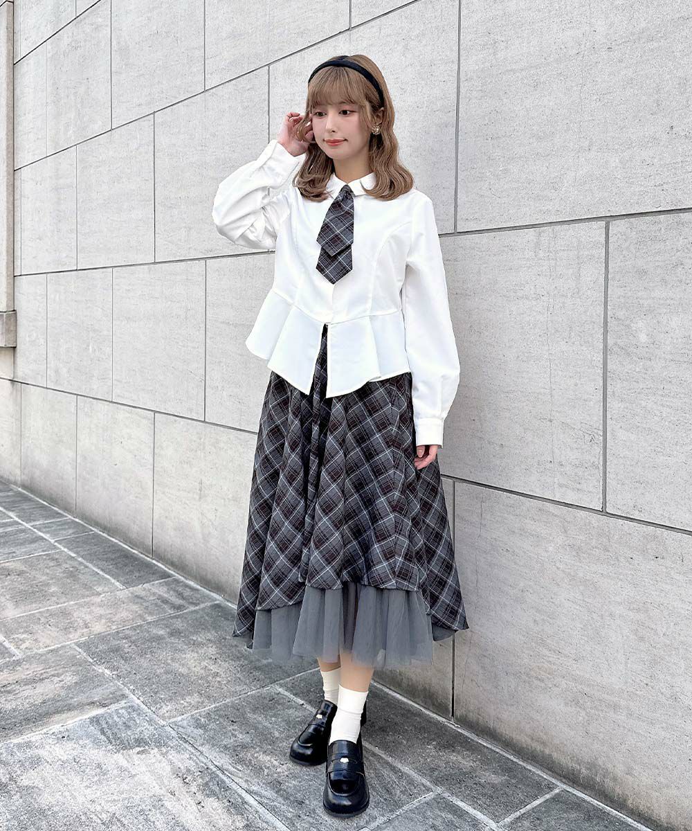 light blue×gray / 152cm