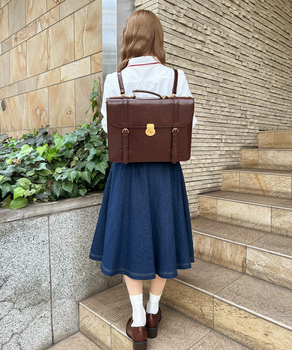 ベルト使いキーホールサッチェルバッグ/F i.n.t [57AC01a002] | F