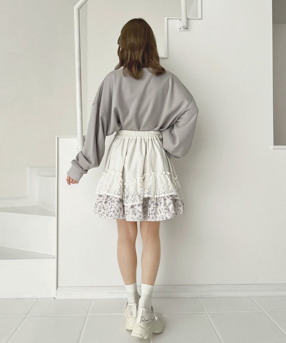 レースフリルミニスカート/F i.n.t [57AG03k003] | F i.n.t公式通販サイト