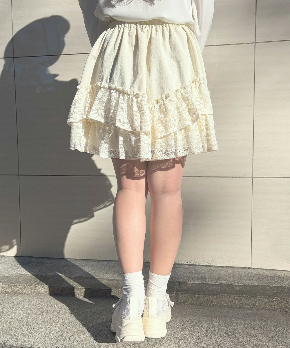 レースフリルミニスカート/F i.n.t [57AG03k003] | F i.n.t公式通販サイト