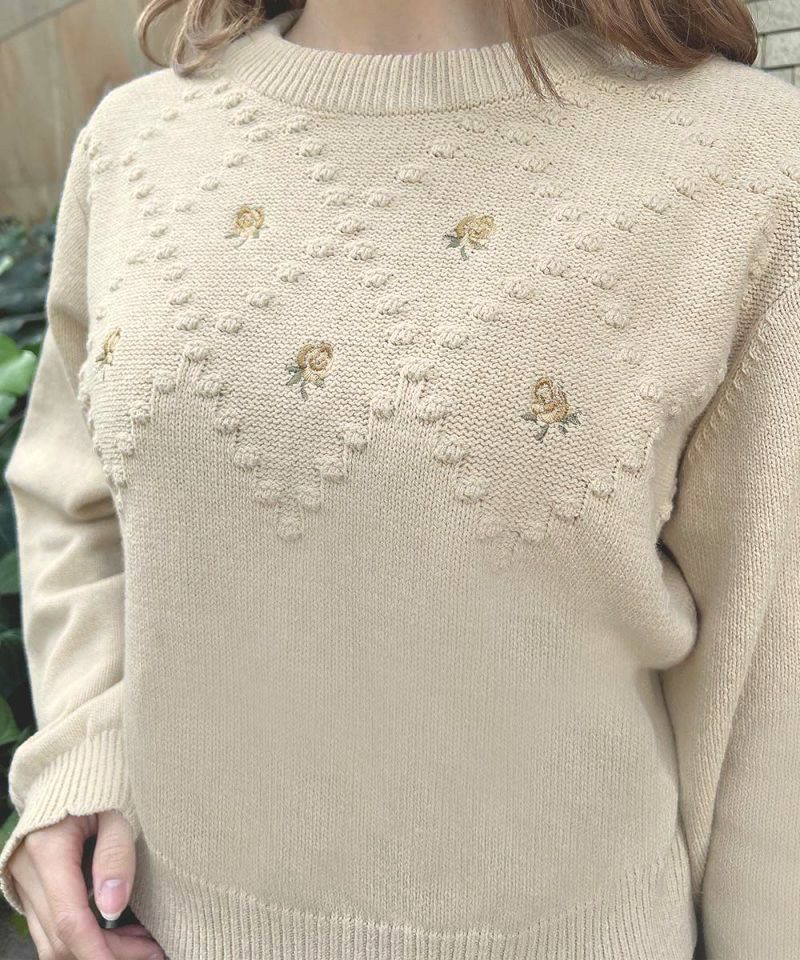 【超人気◎】BRIEFING　ウールニット　カモ　総柄　刺繍　美品　完売モデル◎ カモちゃんのダサかわニット、良いカモww ブルックス・ブラザーズの