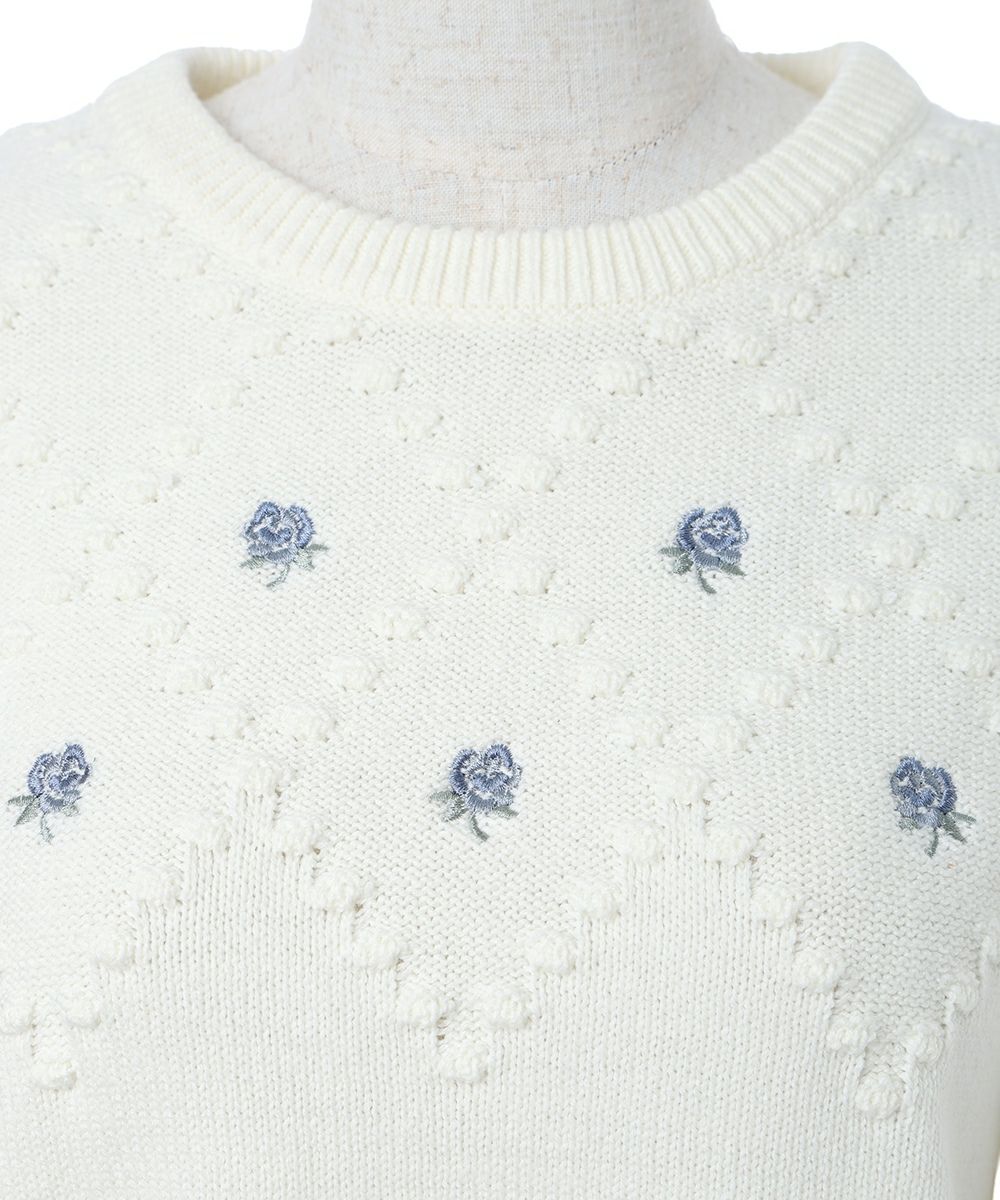 刺繍アップ (off white)