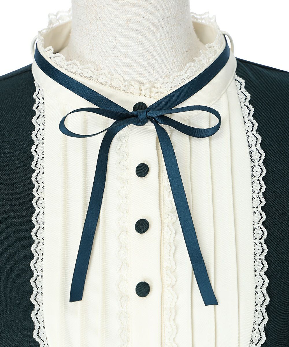 リボン (dark green)