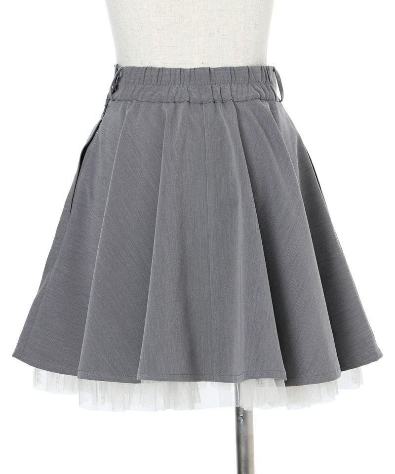 裾チュールサーキュラーミニスカート/F i.n.t [57AG02k001] | F i.n.t