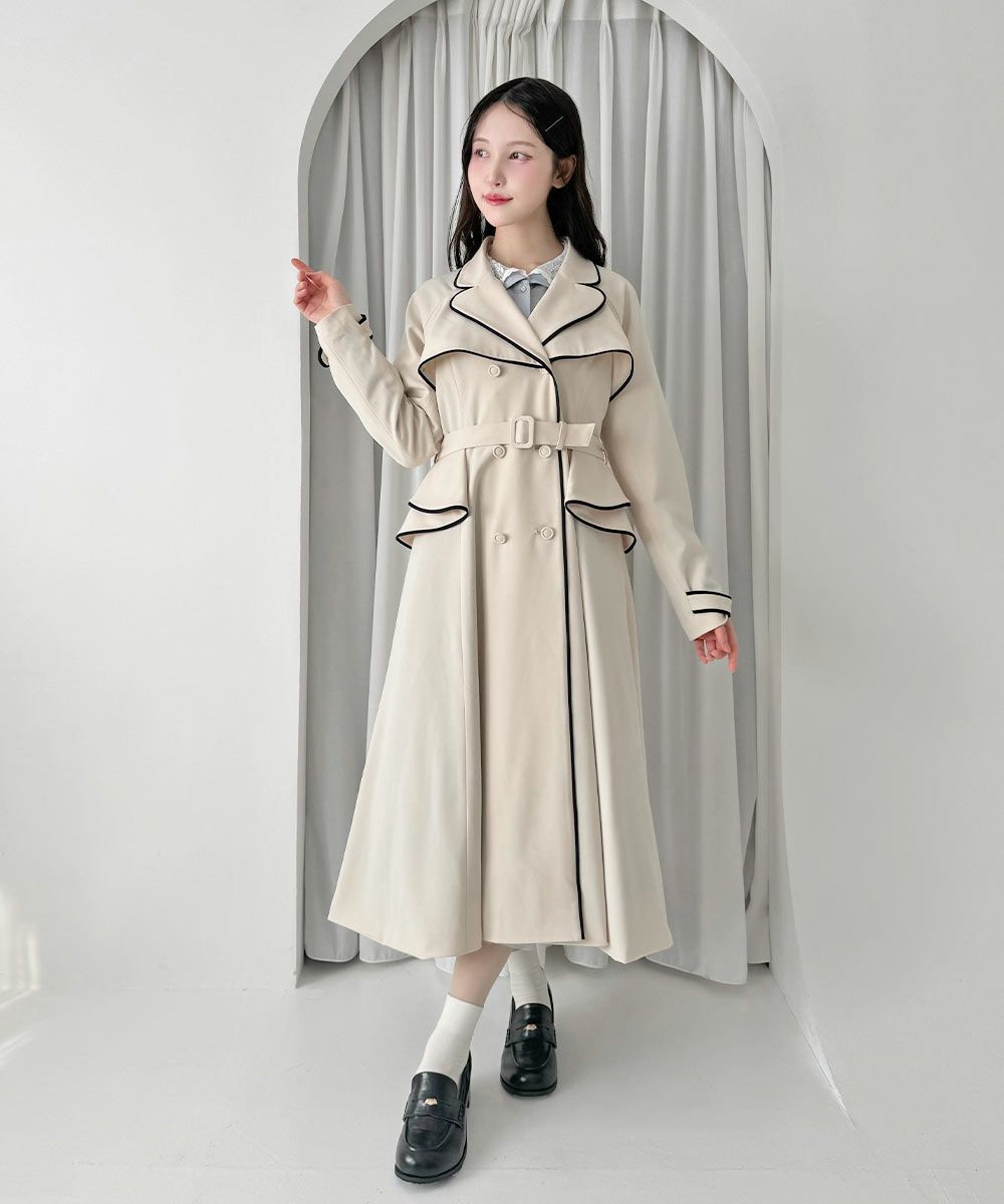 パイピング使いトレンチコート/an another angelus [57BD03j003] | F