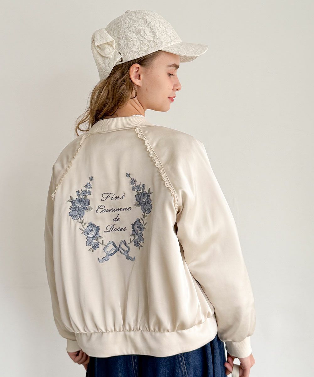 ローズアーチ刺繍サテンブルゾン/F i.n.t [57AD02j004] | F i.n.t公式