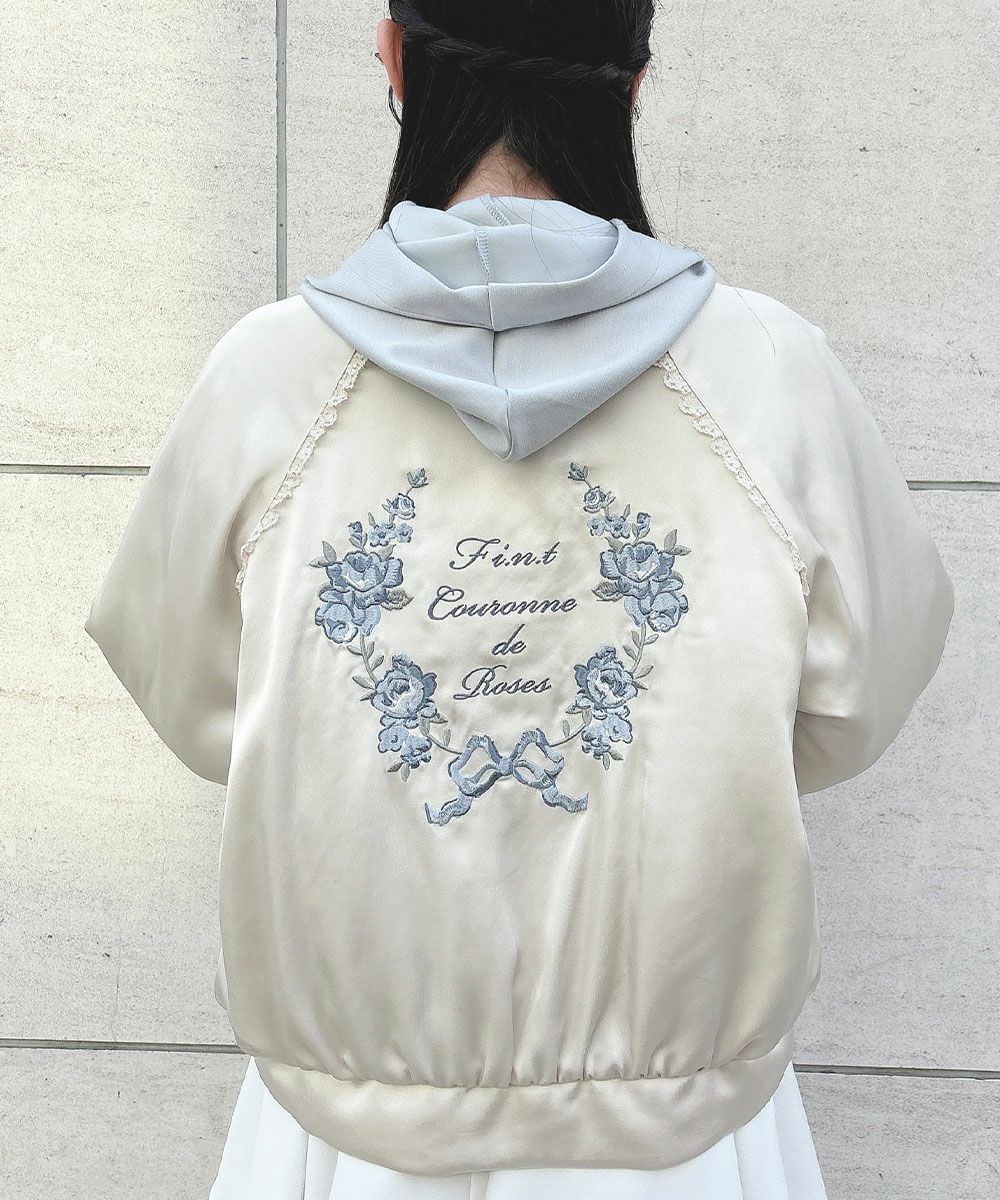 ローズアーチ刺繍サテンブルゾン/F i.n.t [57AD02j004] | F i.n.t公式