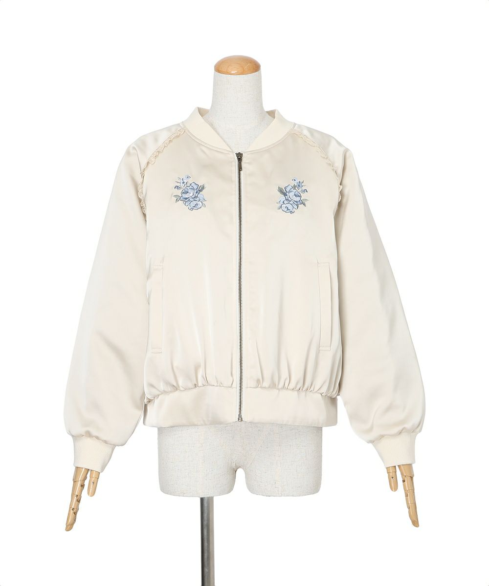 ローズアーチ刺繍サテンブルゾン/F i.n.t [57AD02j004] | F i.n.t公式