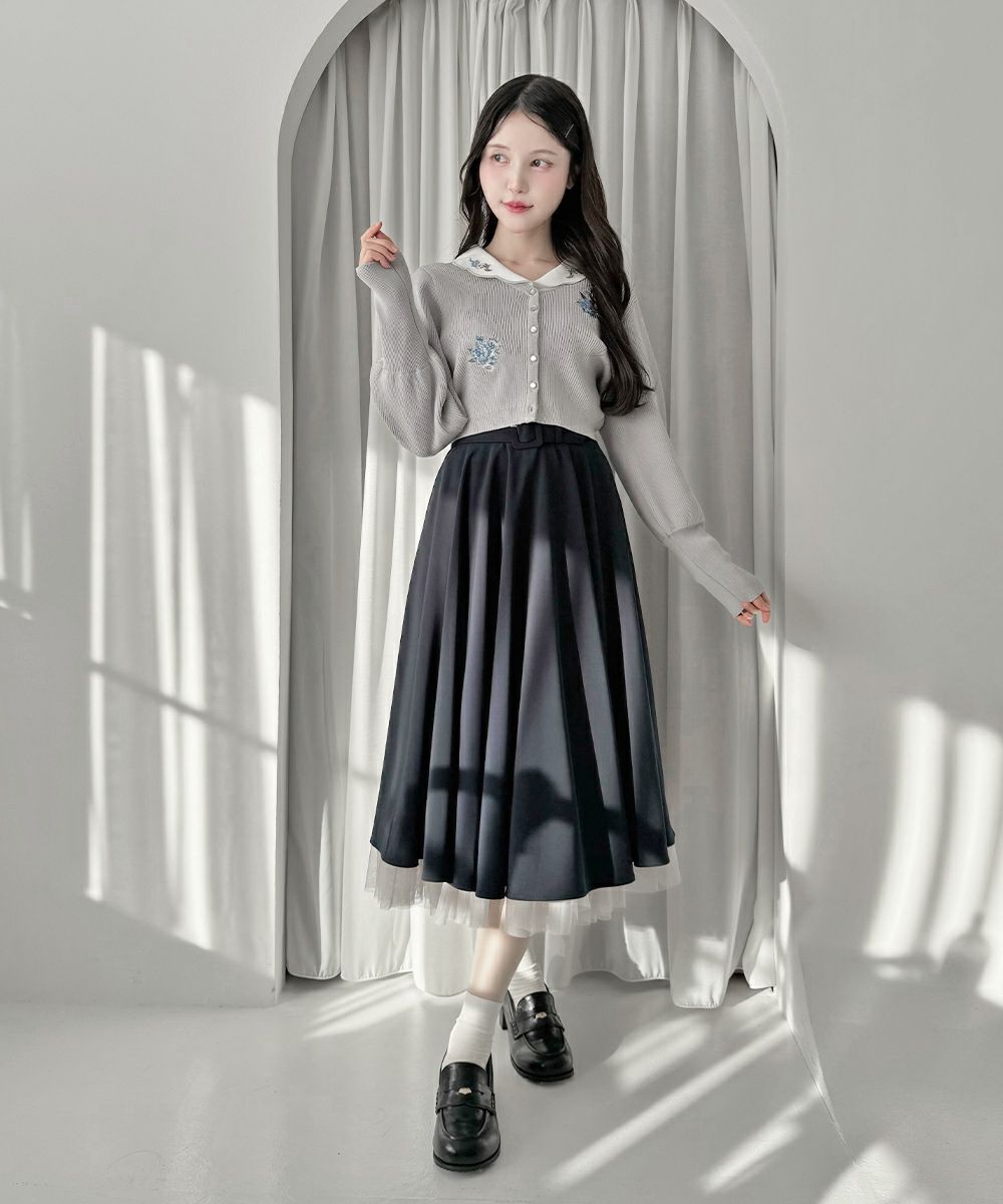 ご予約】パニエサーキュラースカート/an another angelus [57BG03p004