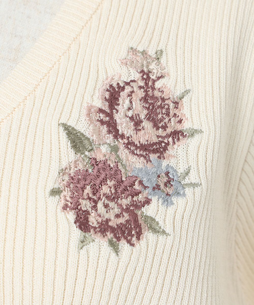 刺繍 (off white)
