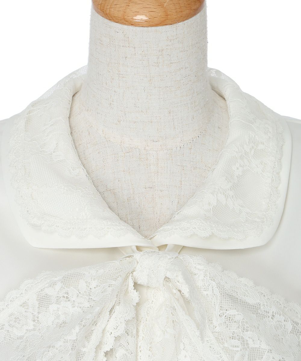 レースリボンタイ付きブラウス/an another angelus [57BF02j008] | F