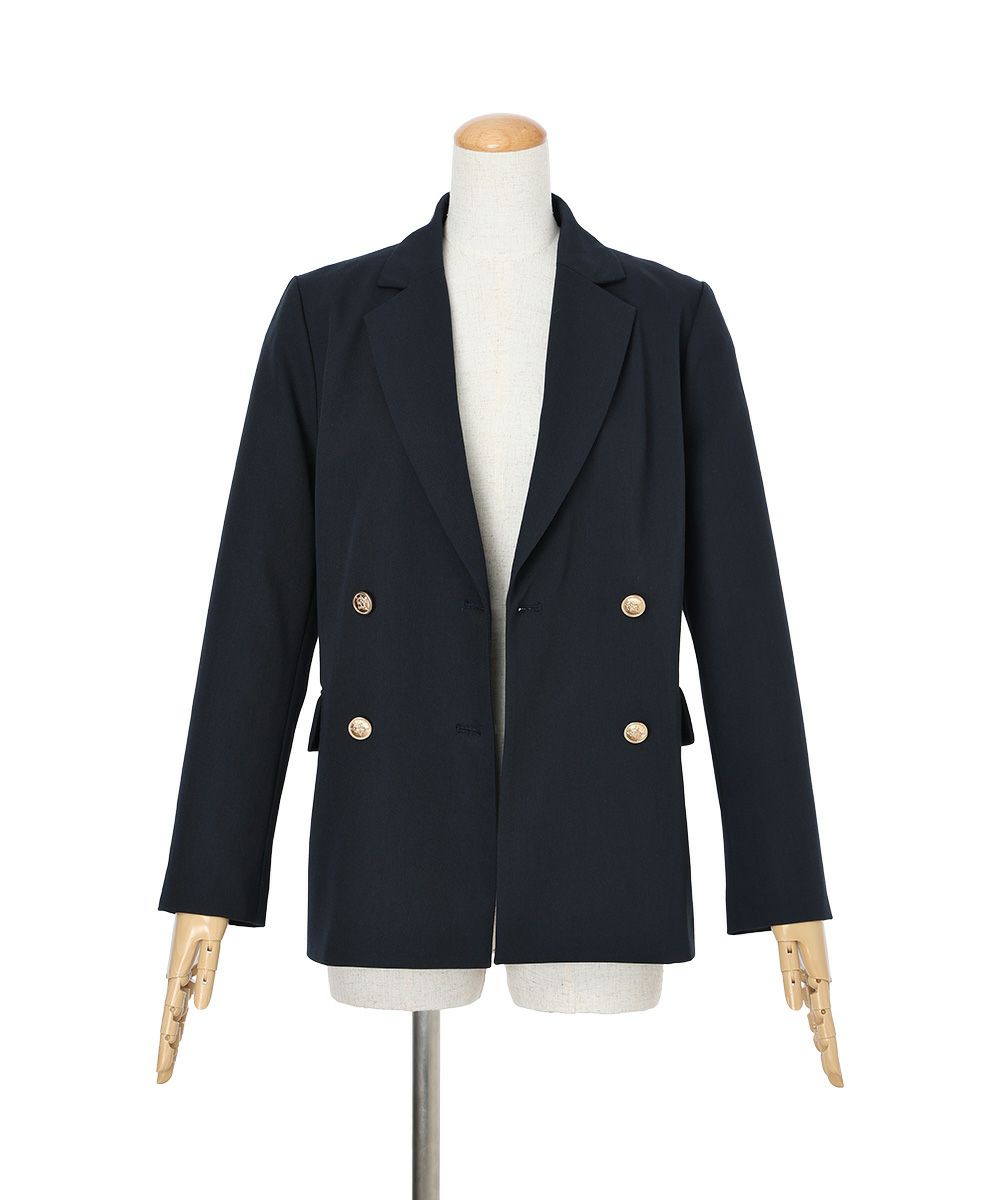 前を開けた状態 (navy)