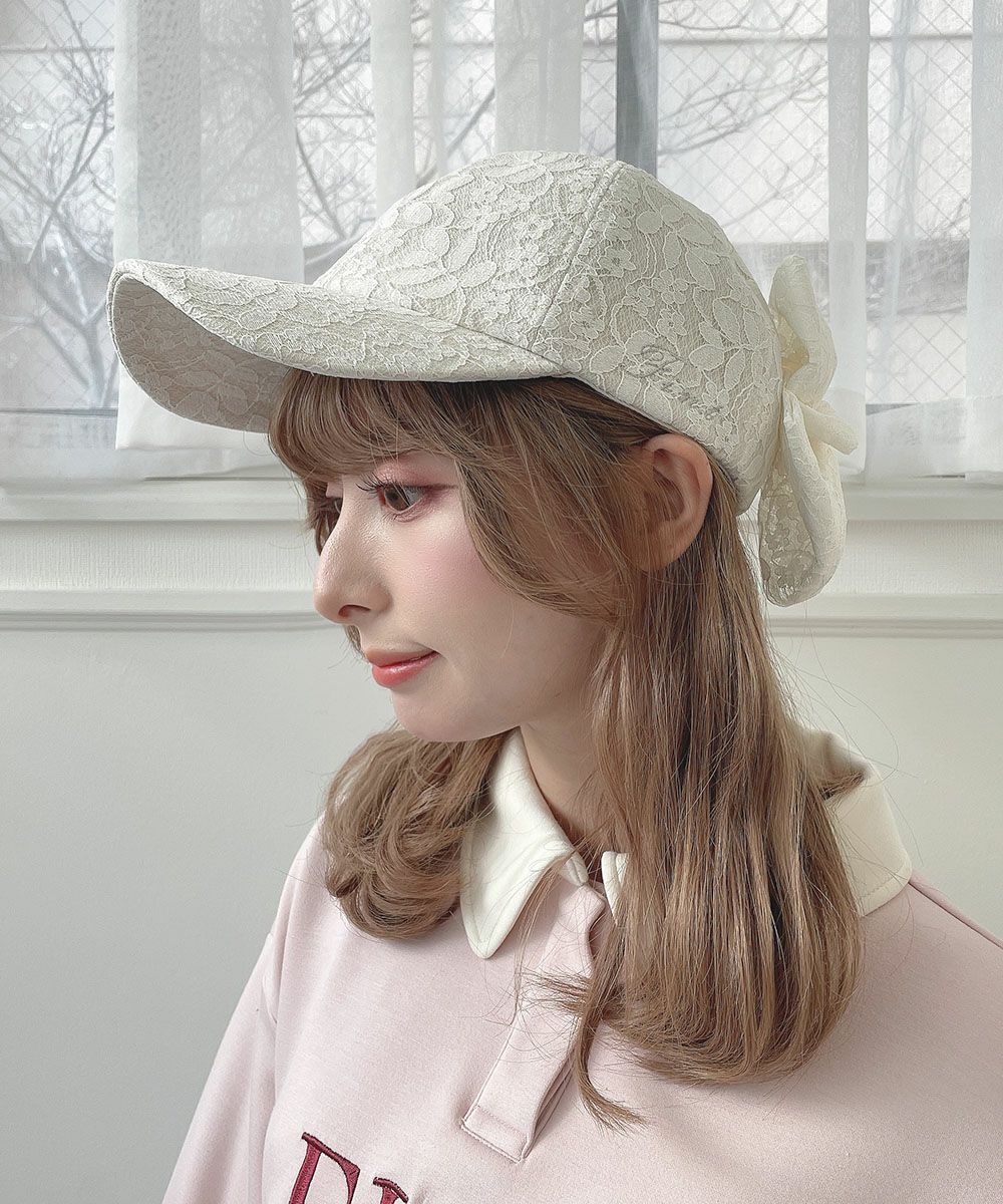 総レースバックリボンキャップ/F i.n.t [57AB01a001] | F i.n.t公式