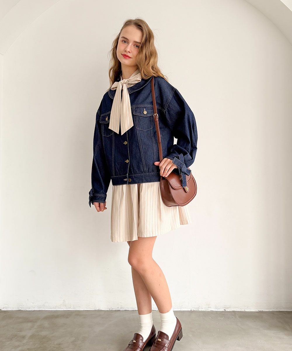 light beige / 171cm / アウター着用