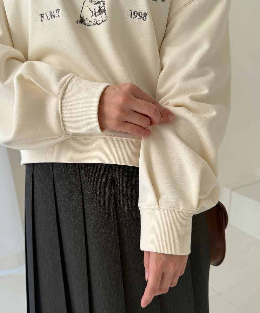 ロゴ刺繍シュナウザースウェット/F i.n.t [57AI03j003] | F i.n.t公式